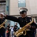 Marine Forces Reserve Band leads the Super Bowl LIX Parade