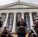 Marine Forces Reserve Band leads the Super Bowl LIX Parade