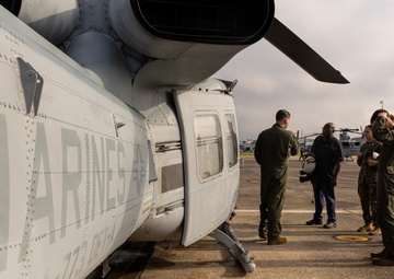 U.S. Marine Corps squadron conducts Superbowl LIX Parade Flyover