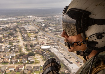 U.S. Marine Corps squadron conducts Superbowl LIX Parade Flyover
