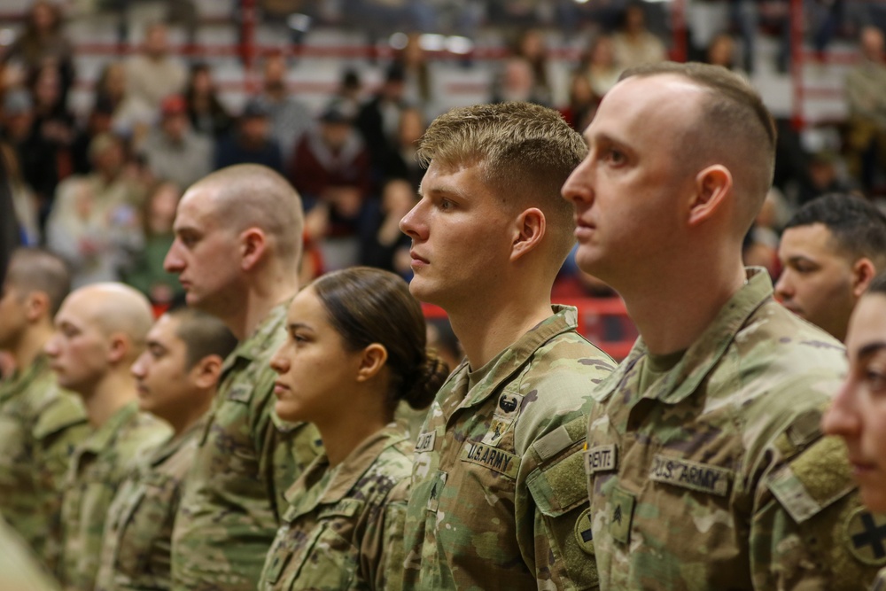 Approximately 550 ‘Blackhawk Battalion’ Soldiers Mobilize for Overseas Mission