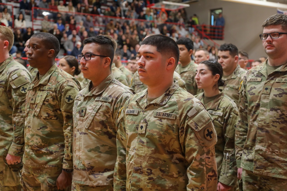 Approximately 550 ‘Blackhawk Battalion’ Soldiers Mobilize for Overseas Mission