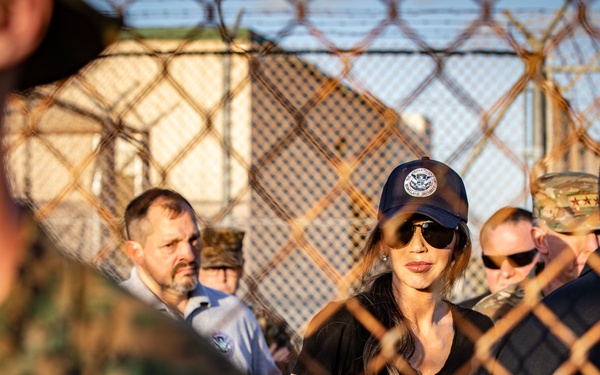 DHS Secretary Noem visits Guantanamo Bay