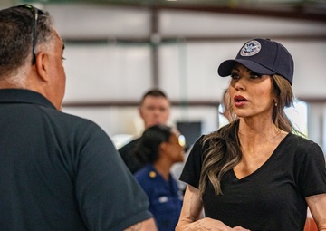 DHS Secretary Noem visits Guantanamo Bay