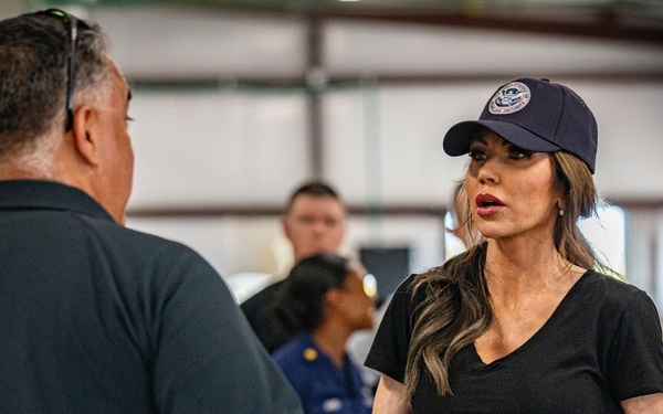 DHS Secretary Noem visits Guantanamo Bay