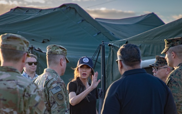 DHS Secretary Noem visits Guantanamo Bay
