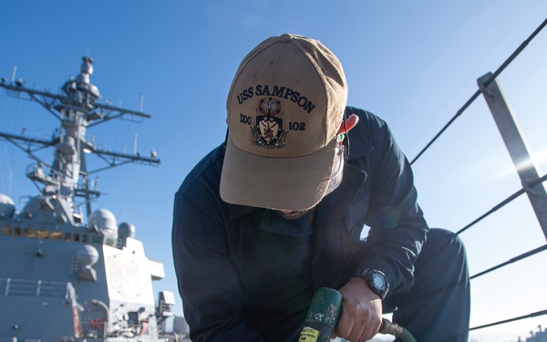 Sailor Performs Corrosion Control