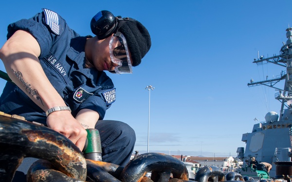 Sailor Performs Corrosion Control