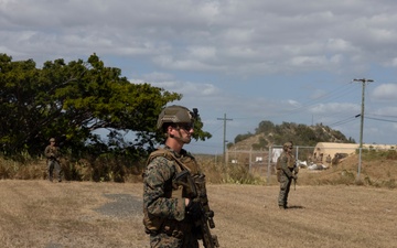 U.S. Marines support Migrant Holding Operations