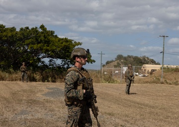 U.S. Marines support Migrant Holding Operations