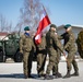 KFOR Polish Coy conducts a transfer of authority ceremony