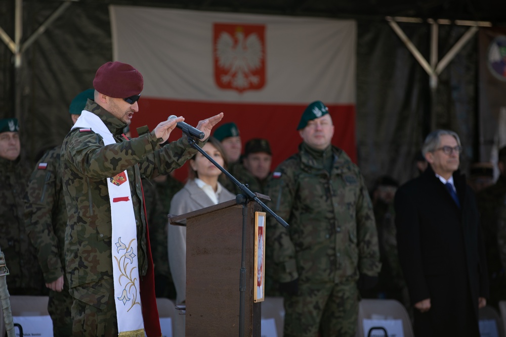 KFOR Polish Coy conducts a transfer of authority ceremony