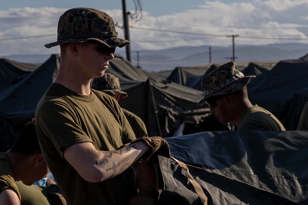 U.S. Marines support Migrant Holding Operations at Guantanamo Bay