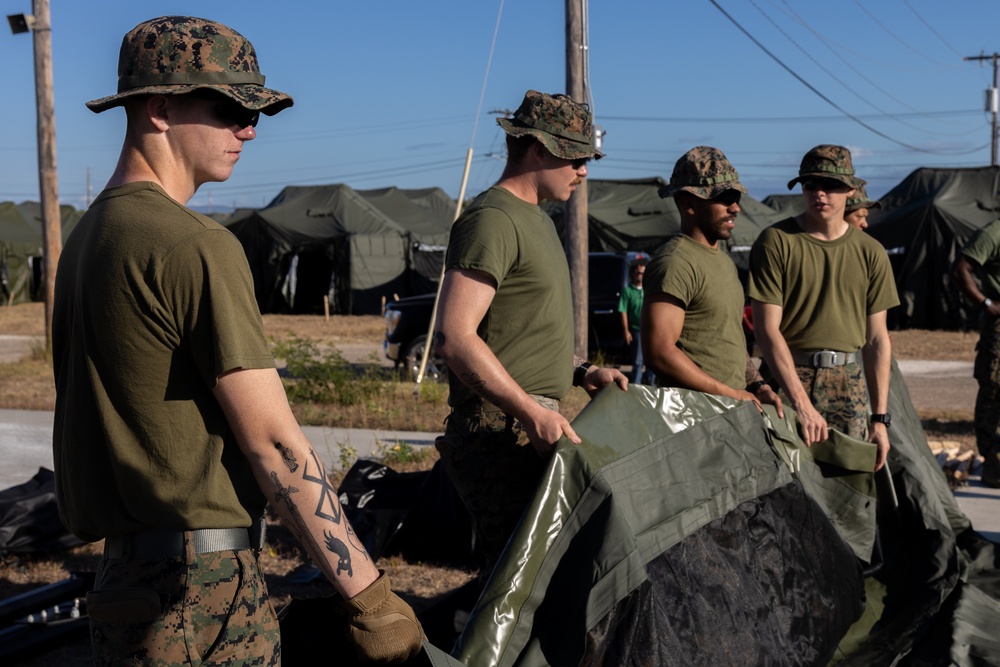 U.S. Marines support Migrant Holding Operations at Guantanamo Bay