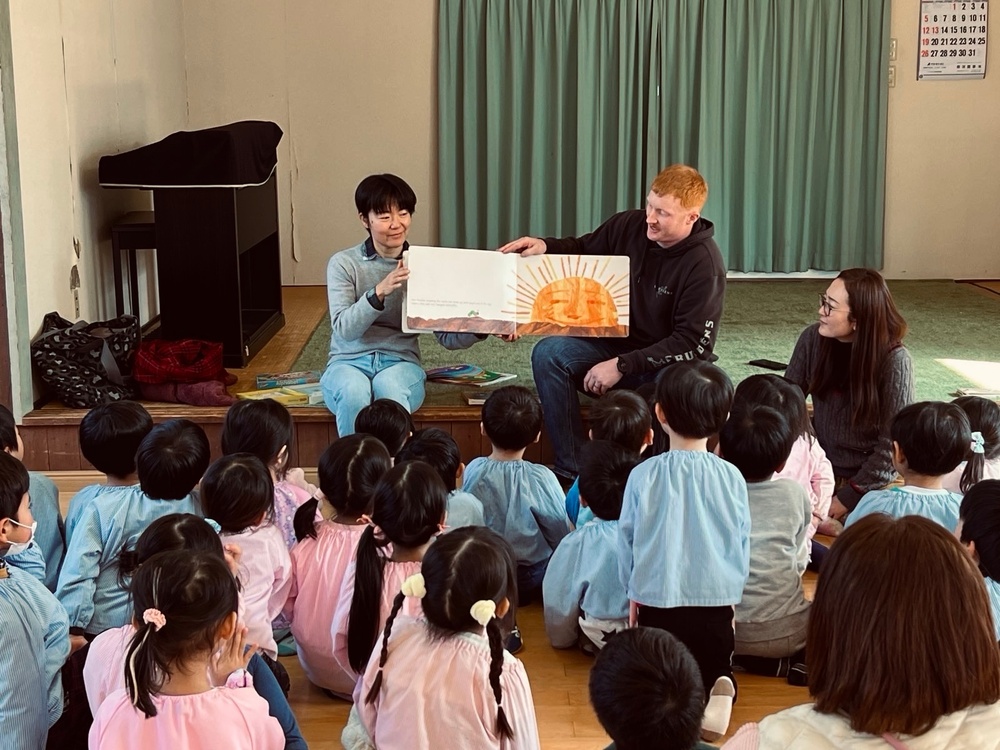 NMCB-3 Service Members volunteer at local Iwakuni Preschools