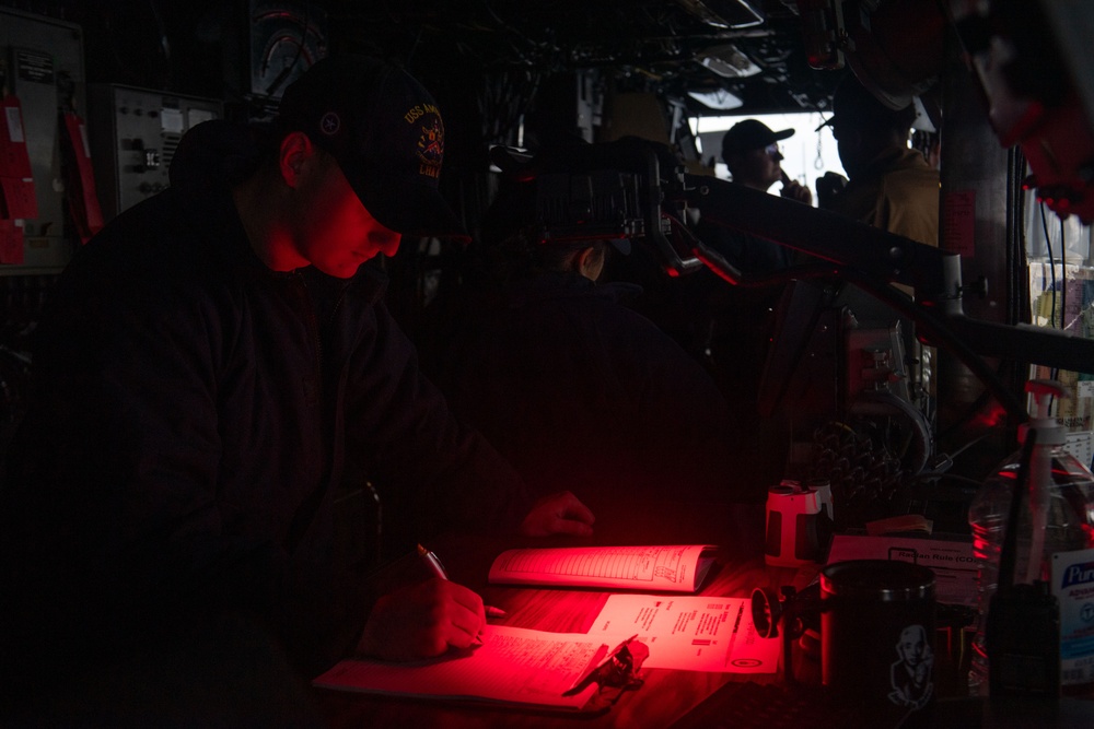 USS America (LHA 6) Conducts RAS with USNS Charles Drew (T-AKE 10)