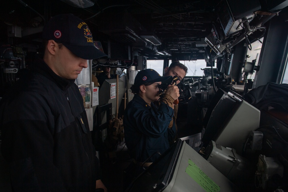 USS America (LHA 6) Conducts RAS with USNS Charles Drew (T-AKE 10)