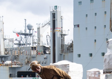 USS America (LHA 6) Conducts RAS with USNS Charles Drew (T-AKE 10)