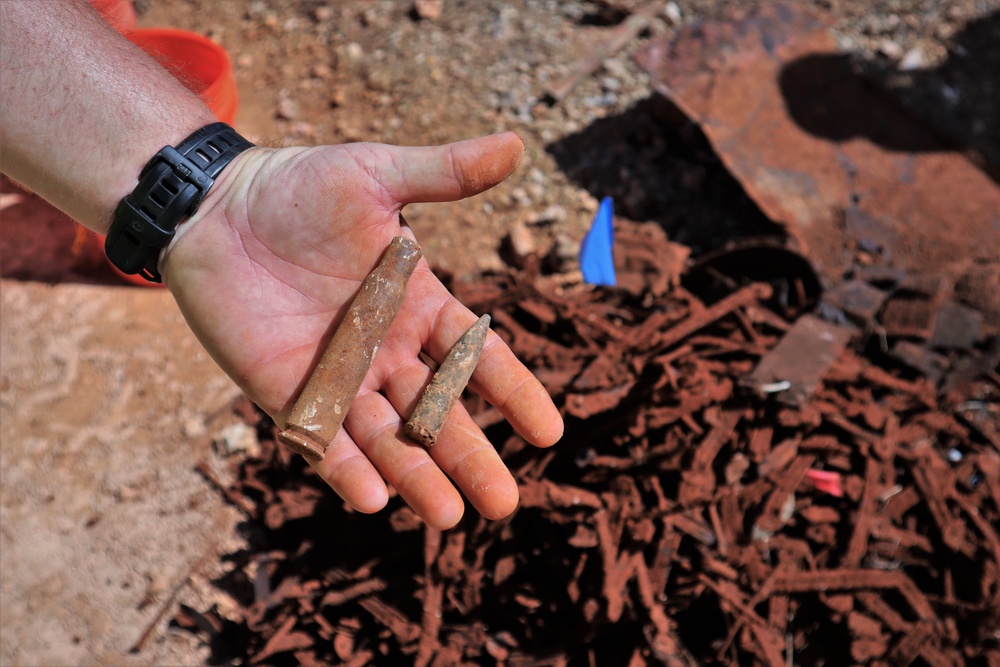 Ordnance Unearthed During Construction of Marine Corps Base Camp Blaz