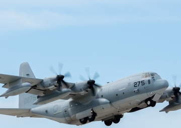 U.S. Marine Corps aircraft land at Andersen AFB for CN25