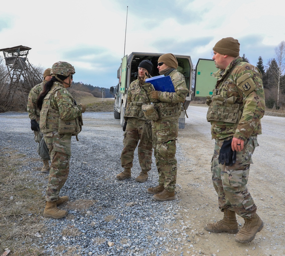 Soldiers from 41st FAB conduct medical assessments on simulated casualties during brigade evaluation exercise