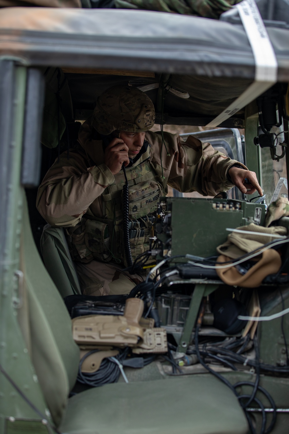 U.S. Soldiers assigned to 41st FAB conduct a mass casualty simulation during brigade EXEVALs