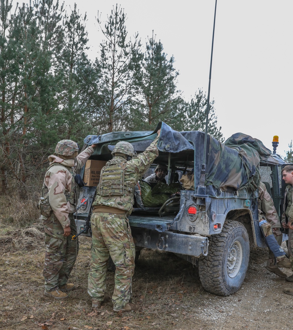 Soldiers from 41st FAB respond to simulated mass casualties during brigade evaluation exercise