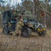 Soldiers from the 41st Field Artillery Brigade execute a surprise attack during Brigade live-fire exercise