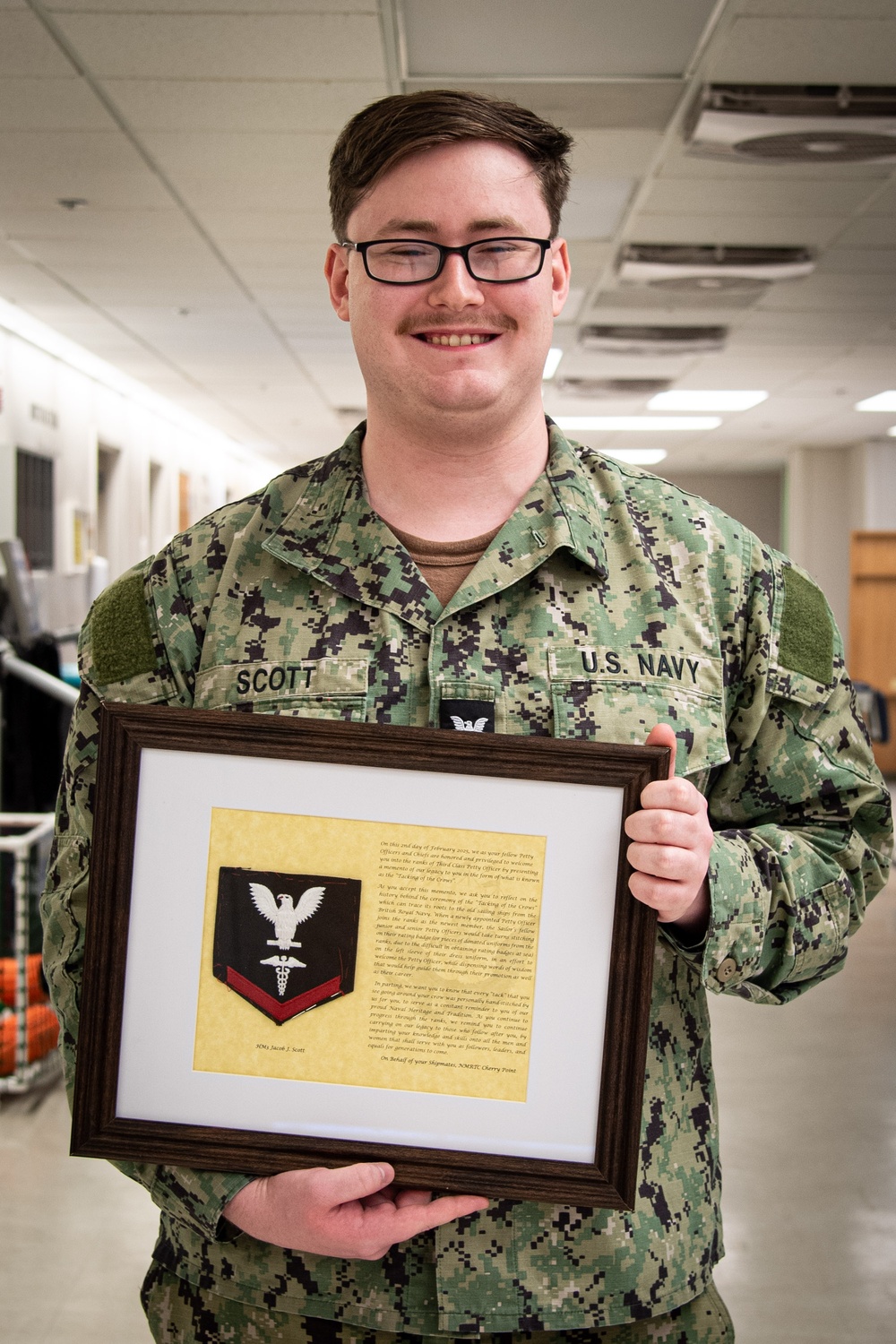 Bravo Zulu to Hospital Corpsman Third Class Jacob Scott!