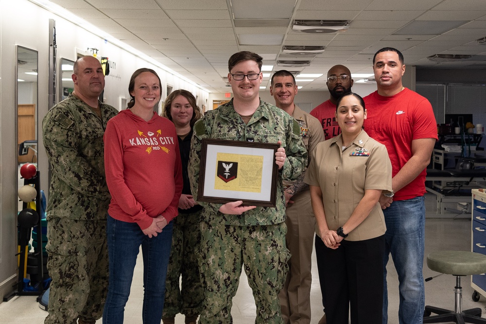 Bravo Zulu to Hospital Corpsman Third Class Jacob Scott!