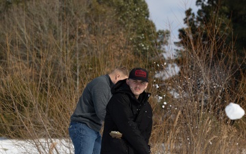 Snow day on Camp Johnson