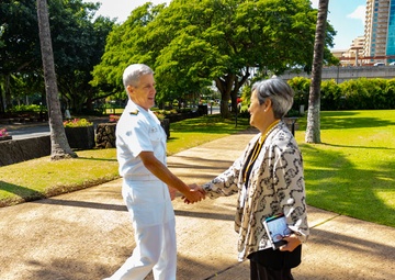 Adm. Koehler visits the Daniel K. Inouye Asia-Pacific Center for Security Studies