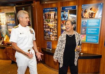 Adm. Koehler visits the Daniel K. Inouye Asia-Pacific Center for Security Studies