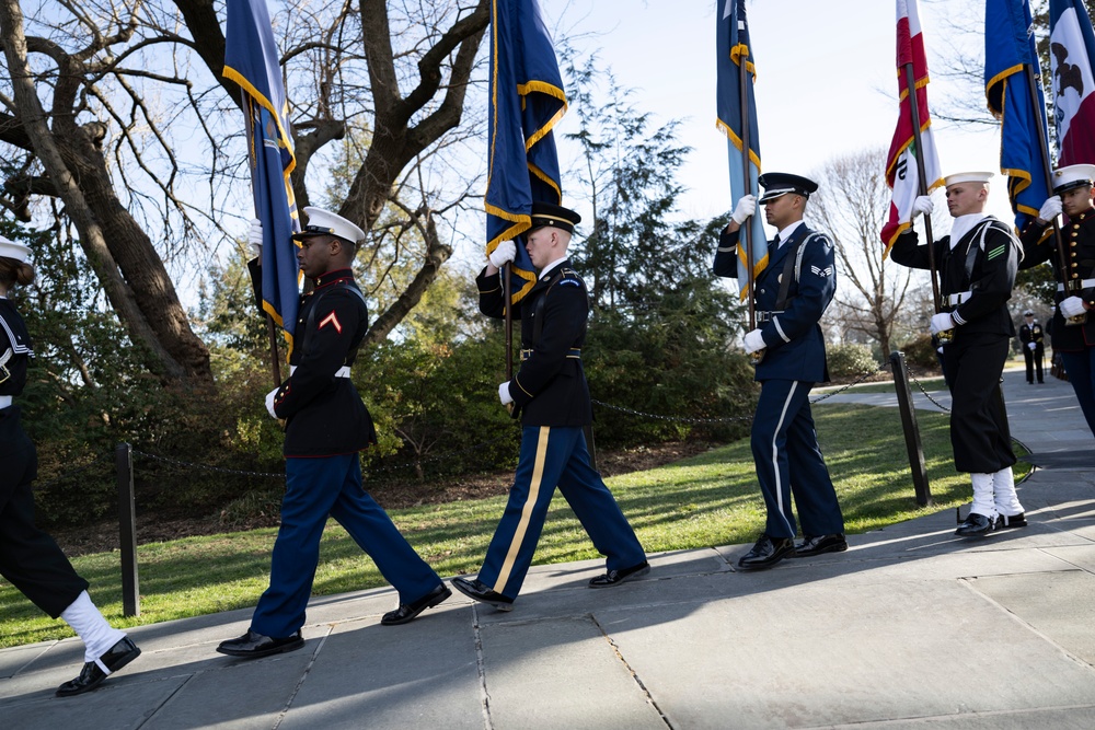 Japanese Prime Minister Shigeru Ishiba Visits Arlington National Cemetery