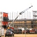 January 2025 barracks construction operations for East Barracks Project at Fort McCoy