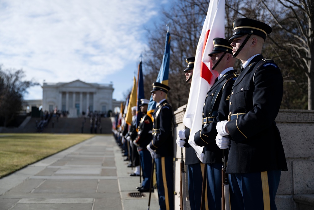 Japanese Prime Minister Shigeru Ishiba Visits Arlington National Cemetery