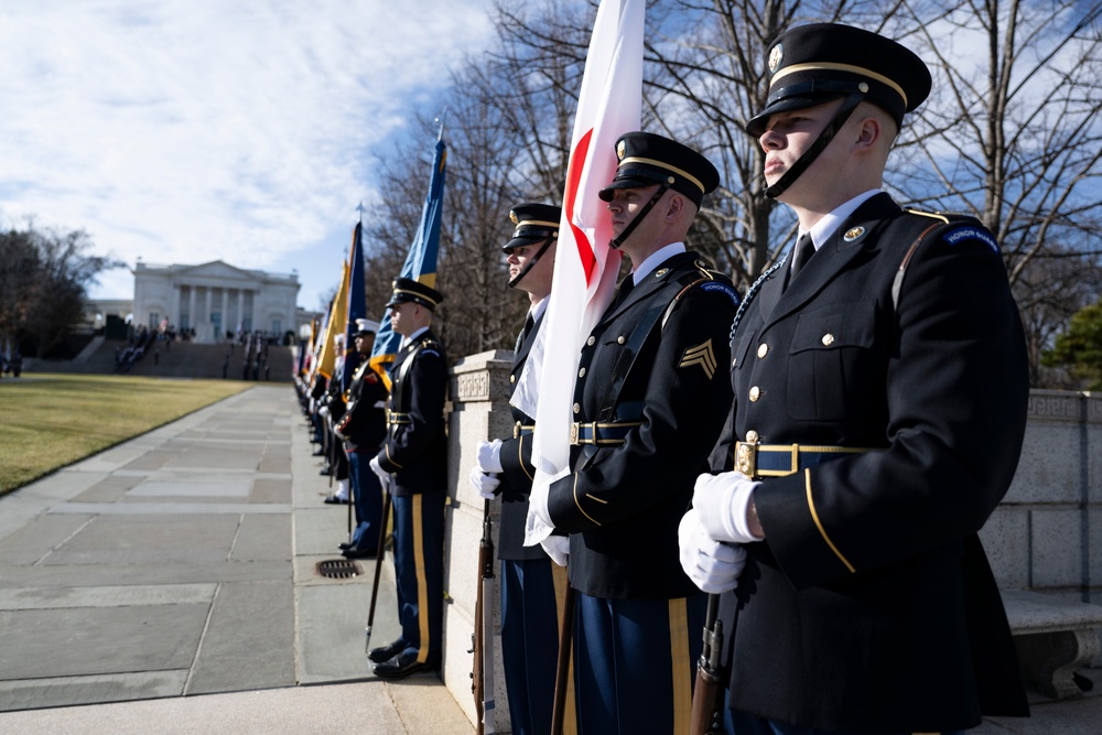 Japanese Prime Minister Shigeru Ishiba Visits Arlington National Cemetery