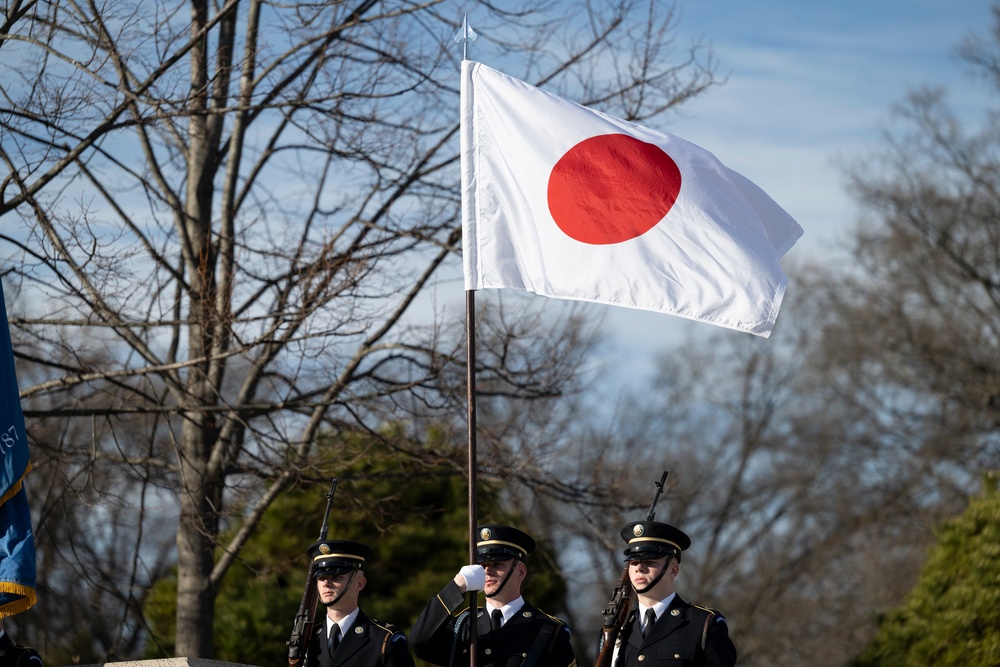 Japanese Prime Minister Shigeru Ishiba Visits Arlington National Cemetery