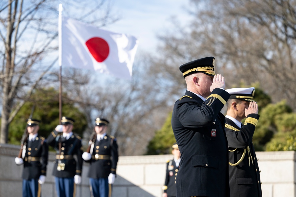 Japanese Prime Minister Shigeru Ishiba Visits Arlington National Cemetery