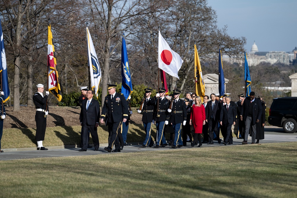 Japanese Prime Minister Shigeru Ishiba Visits Arlington National Cemetery