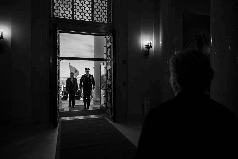 Japanese Prime Minister Shigeru Ishiba Visits Arlington National Cemetery