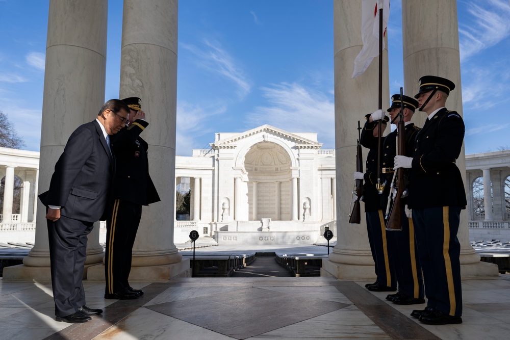 Japanese Prime Minister Shigeru Ishiba Visits Arlington National Cemetery