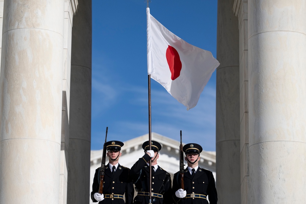 Japanese Prime Minister Shigeru Ishiba Visits Arlington National Cemetery