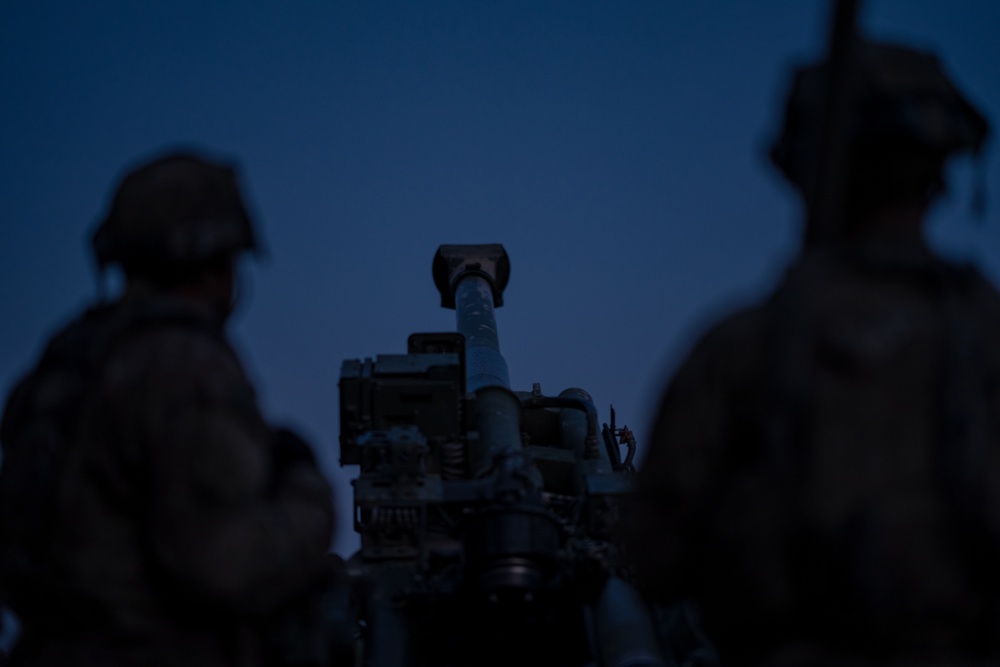 82nd Airborne Division Black Falcons conduct artillery live-fire exercise