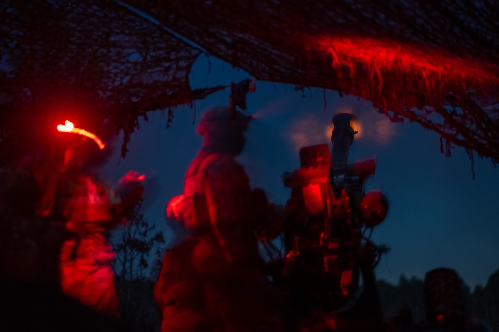 82nd Airborne Division Black Falcons conduct artillery live-fire exercise