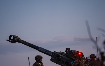 82nd Airborne Division Black Falcons conduct artillery live-fire exercise