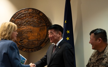 Mongolian MinDef meets Alaska Lt Gov