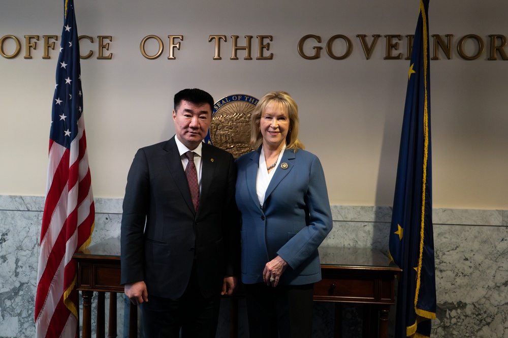 Alaska's Lt Governor Meets The Mongolian Minister of Defense