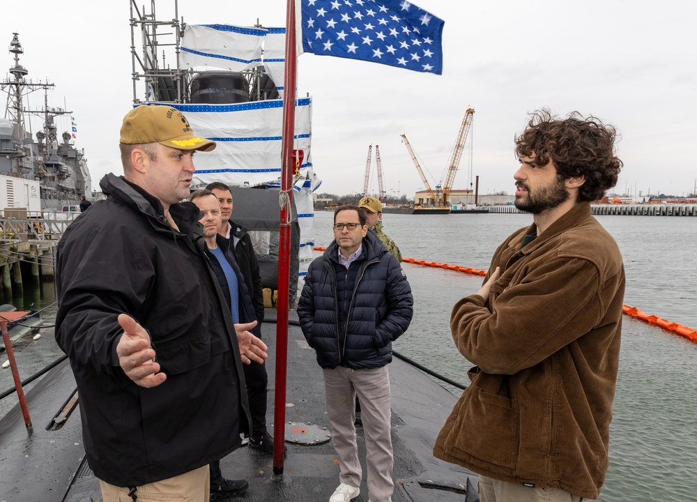 Actor, Noah Centineo Visits Naval Station Norfolk