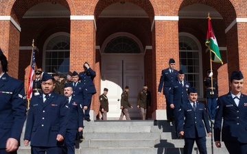 Mass. Guard Welcomes King of Jordon to State House